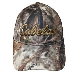 Cabela's Snapback Cap Multicolor One Size Adjustable Camouflage Vented Holes